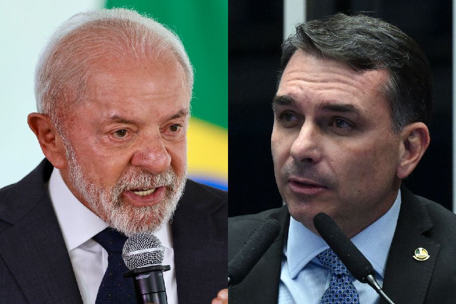 A distância entre Lula e Flávio nas pesquisas sobre eleição para presidente divulgadas nesta semana