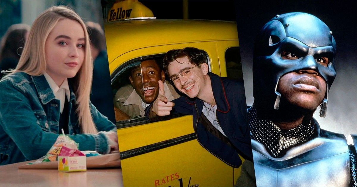 [Sabrina Carpenter e Tyler, The Creator no cinema durante cobertura de Lollapalooza Brasil]. Reprodução: Gshow