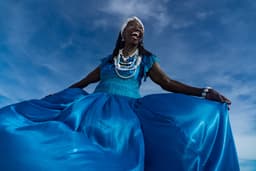 Lia de Itamaracá, rainha da ciranda, participa do Mimo Festival no Rio de Janeiro. Reprodução: Globo