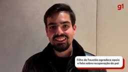 Filho de Faustão agradece apoio após transplante de fígado e retransplante renal do pai. Reprodução: Globo