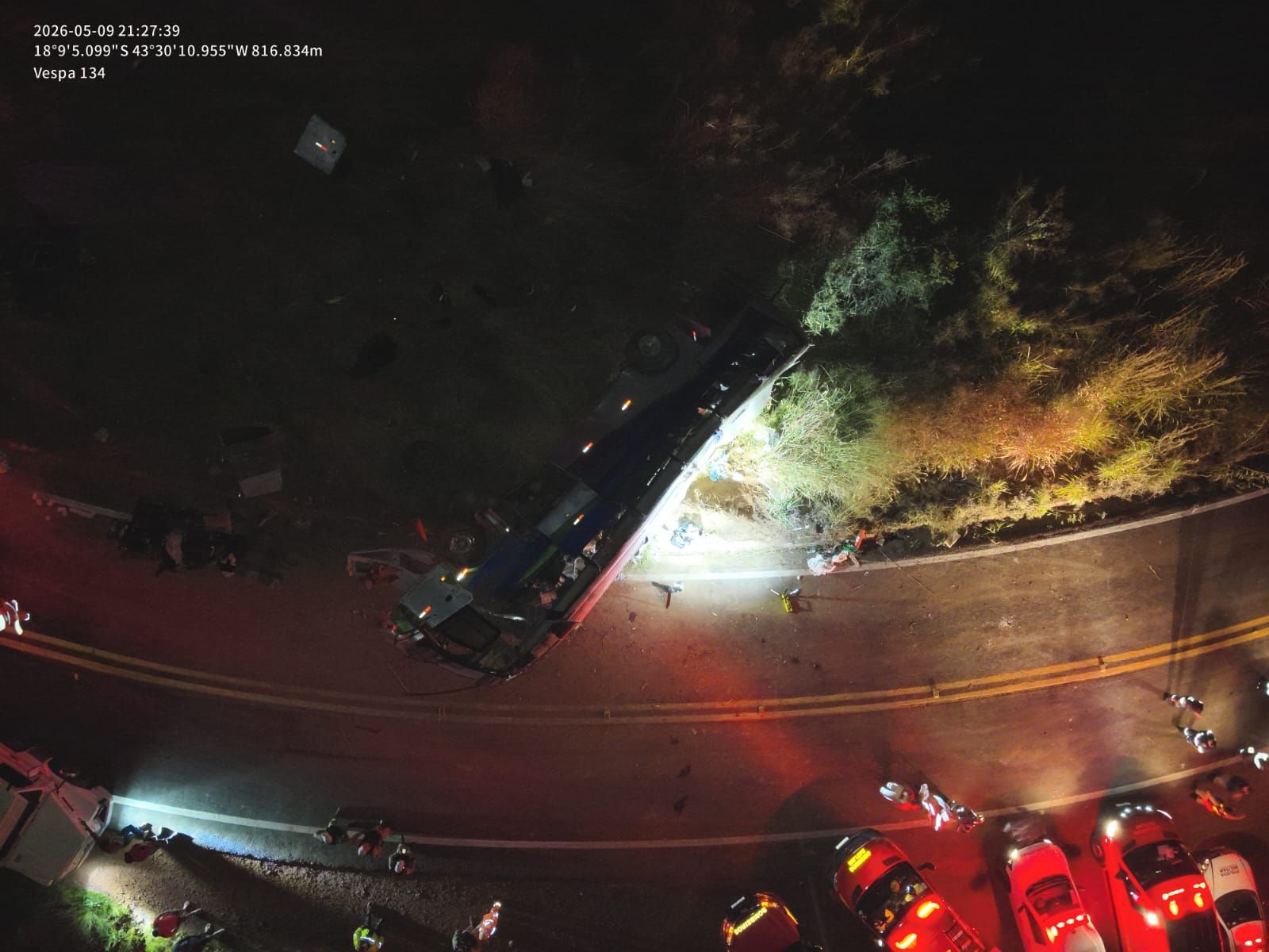 Acidente com ônibus deixa um morto e 39 feridos em Minas Gerais - Foto: VEJA