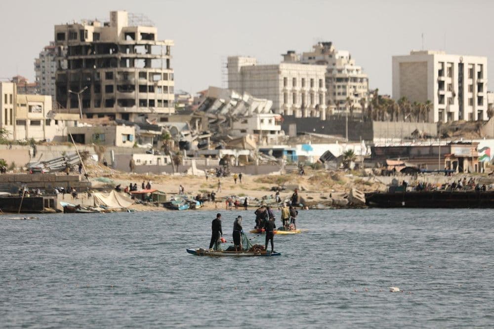 Proibição de acesso ao Mar Mediterrâneo é reforçada pelo Exército de Israel em Gaza. Reprodução: Globo