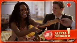 Raimundo propõe nova parceria de trabalho a Beatriz, ressaltando o talento dela como garota-propaganda. Reprodução: Globo