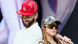 Shakira encarrega o palco do Hard Rock Stadium em apresentação esgotada com participações especiais. Reprodução: Metropolitana FM