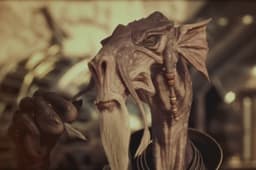 Sebulba dirige seu podracer em Star Wars: Galactic Racer. Reprodução: Gizmodo