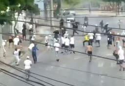 Conflito entre torcedores de Cruzeiro e Atlético-MG