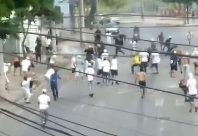 Conflito entre torcedores de Cruzeiro e Atlético-MG