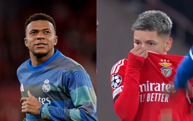 [Mbappé diz que meia do Benfica chamou Vini de macaco cinco vezes]. Reprodução: Esporte