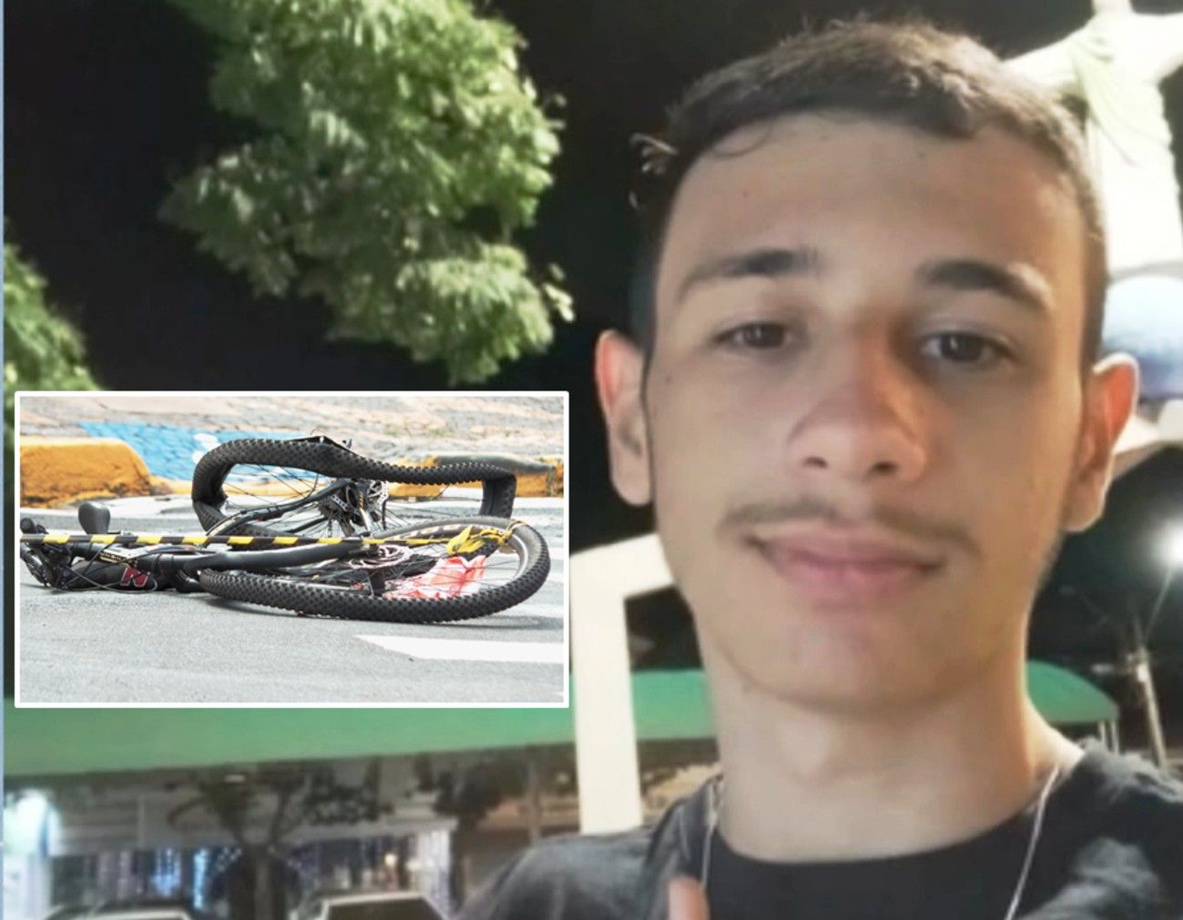 Jovem Pedro de Oliveira, 16, vítima de atropelamento. Reprodução: G1