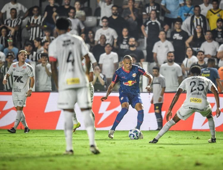 Red Bull Bragantino vence o Santos por 2 a 1 na Vila Belmiro. Reprodução: Gazeta Esportiva