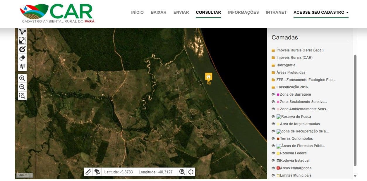 Verificação de localização de propriedades é crucial para combater fraudes no Cadastro Ambiental Rural.; Reprodução: Globo
