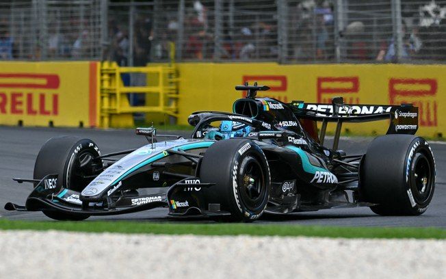 Russell vence e Mercedes faz dobradinha no GP da Austrália. Reprodução: Esporte