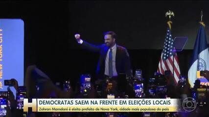 Zohran Mamdani, novo prefeito de Nova York, torcedor do Arsenal, promete discutir preços de ingressos da Copa do Mundo 2026. Legenda da imagem. Reprodução: Retorno do item 11