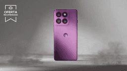 Motorola Edge 60 Pro em promoção, destacando suas câmeras e tela POLED. Reprodução: Tecnoblog