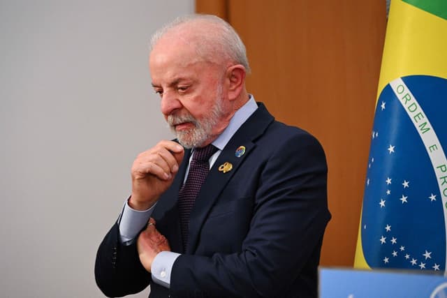 Lula em conferência, diante de vitória no Congresso, derrota recente e desafio de testar o cacife político. Reprodução: Retorno do item 11