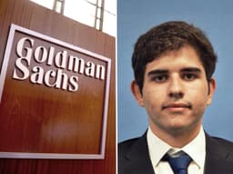 Paulo Costa, 29, o MD mais jovem da Goldman Sachs, em Londres. Reprodução: Retorno do item 11