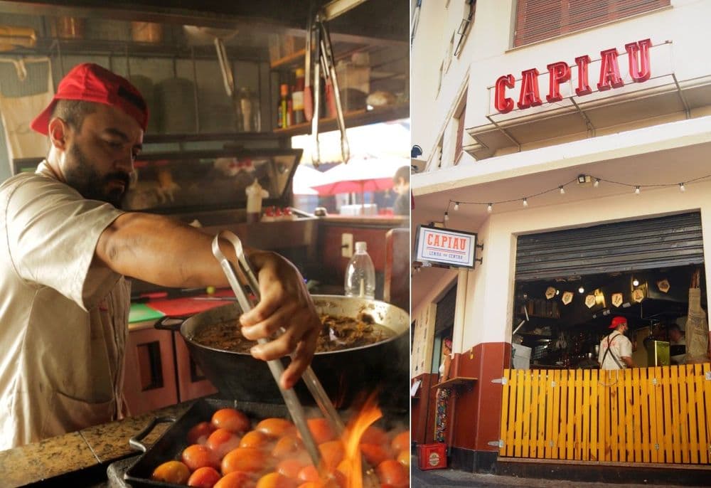 Capiau Botequim traz a autenticidade da culinária caipira ao Beco das Sardinhas.; Reprodução: Globo
