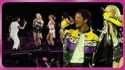 Bruno Mars e Rosé encantam fãs com colaboração no show do BLACKPINK; Reprodução: Globo