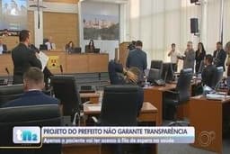 Vereadores de Sorocaba aprovam projeto que altera a transparência na fila de espera da saúde.; Reprodução: Globo