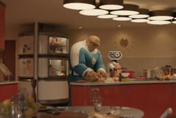 Ebon Moss Bachrach fala sobre cenas cortadas de 'Fantastic Four' em evento de estreia. Reprodução: Gizmodo