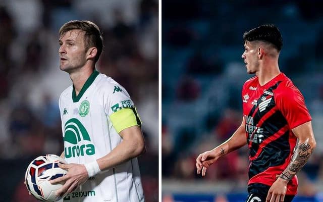Legenda da imagem. Walter Clar e Bruno Zapelli são destaques da Chapecoense na Arena Condá. Reprodução: Retorno do item 11