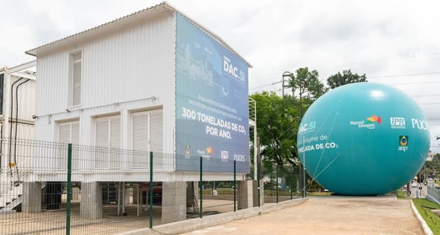 Tecnologias de captura de CO₂ são adotadas no Brasil para combater o aquecimento global. Reprodução: Globo