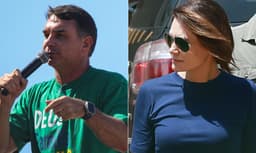 [Jair Bolsonaro abençoa a candidatura de Flávio, contraria Michelle e amplia disputa interna no bolsonarismo.]. Reprodução: Oglobo