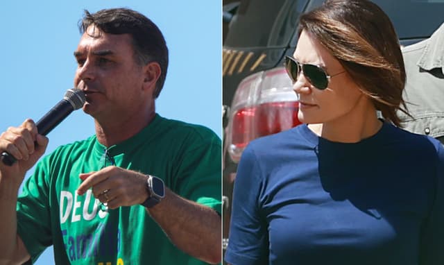 [Jair Bolsonaro abençoa a candidatura de Flávio, contraria Michelle e amplia disputa interna no bolsonarismo.]. Reprodução: Oglobo
