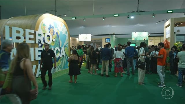Zona Verde da COP30 reúne ciência, cultura e sociedade em busca de soluções climáticas. Legenda da imagem. Reprodução: Retorno do item 11