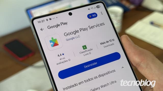 Atualização do Google Play Services v25.18 visa resolver problemas de bateria em dispositivos Android. Reprodução: Tecnoblog