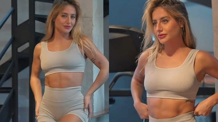 Bruna Griphao destaca-se como inspiração fitness com o método de treino 20 + 1.; Reprodução: Globo