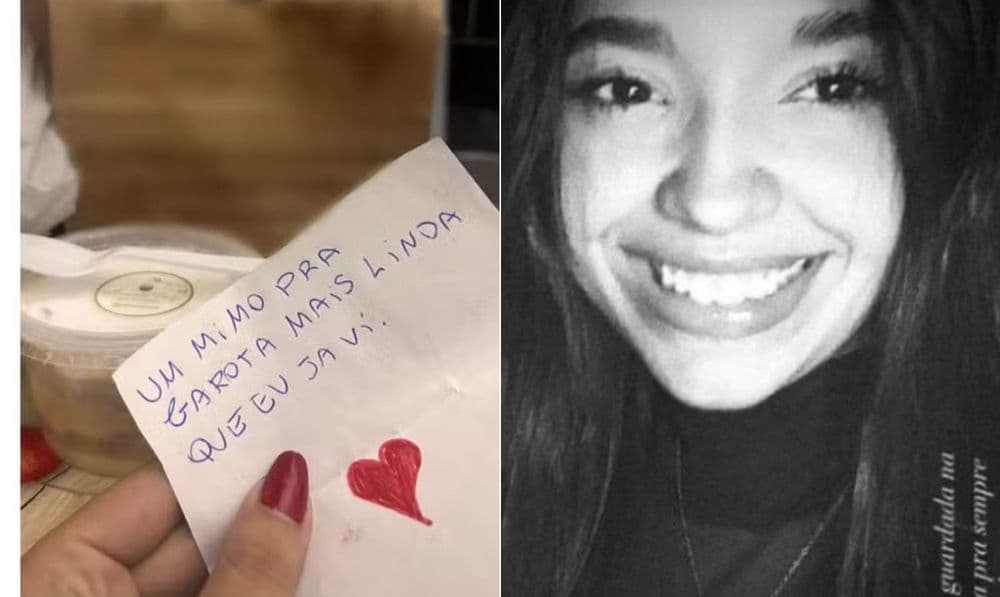 Adolescente é apreendida após enviar bolo envenenado que matou Ana Luiza em Itapecerica da Serra. Reprodução: Globo