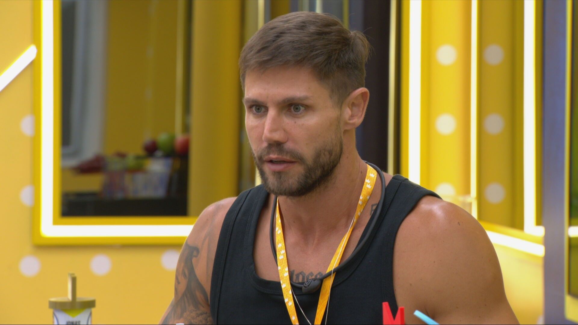 Jonas Sulzbach acusa Ana Paula Renault de inventar coisas sobre ele, chamando-a de mentirosa.. Reprodução: Gshow