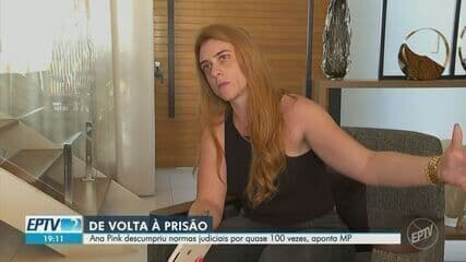 Ana Pink é presa após repetidos descumprimentos de medidas cautelares em Ribeirão Preto. Reprodução: EPTV