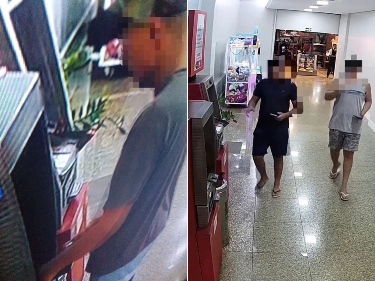 Saques repetidos em shopping de Santos revelam fraude.. Reprodução: G1
