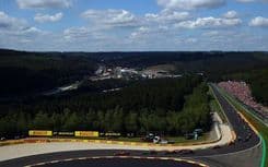 Trechos do Circuito de Spa-Francorchamps são preparados para a corrida de F1 na Bélgica. Reprodução: Esporte IG