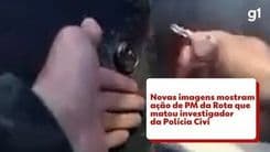 Imagens revelam ação da PM da Rota que resultou na morte de investigador da Polícia Civil. Reprodução: Globo