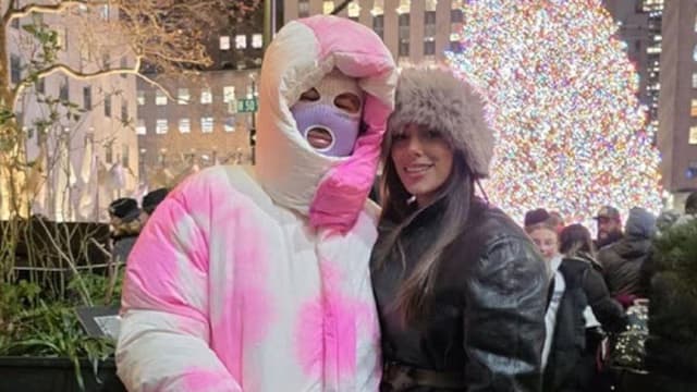 Neymar disfarçado em Nova York para driblar fãs. Reprodução: Esporte