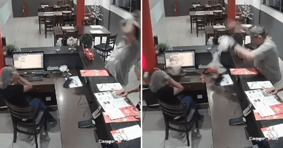 Cliente atira comida em atendente de fast food em SC