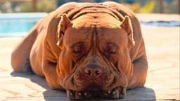 Legenda da imagem. Joker, cão de quase 80 kg, adota patinho na chácara de Sorocaba. Reprodução: Globo