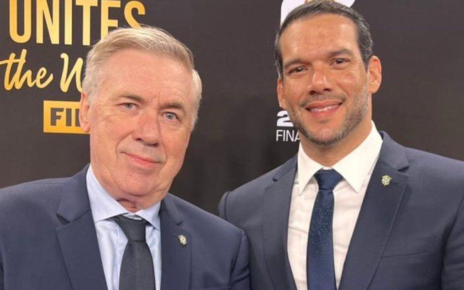 Presidente da CBF comenta desejo de renovar com Ancelotti.. Reprodução: Esporte