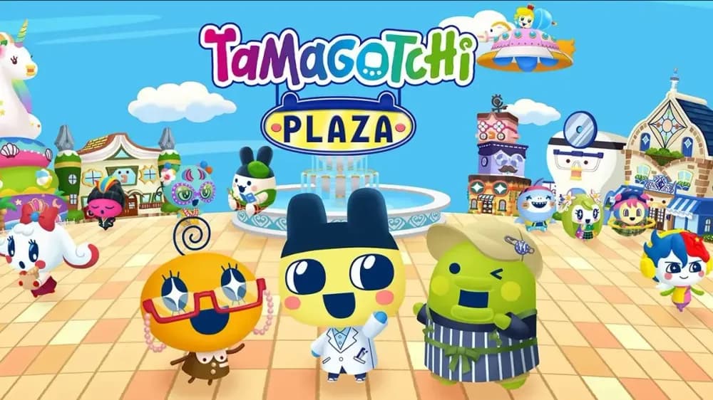 Tamagotchi Plaza apresenta diversos personagens coloridos e minijogos para os fãs reviverem a nostalgia. Reprodução: GosuGamers