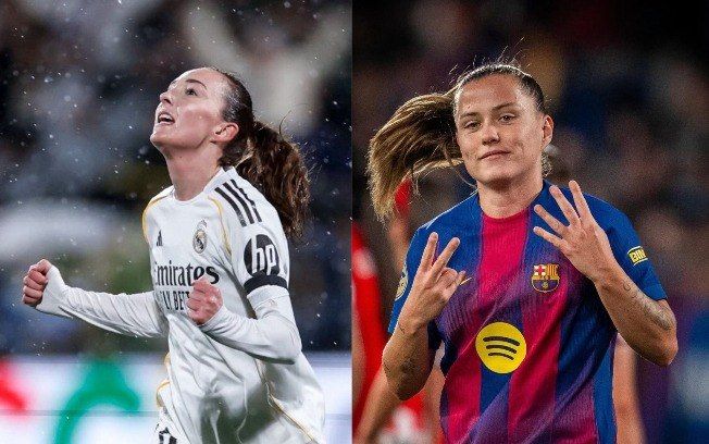 Duelo entre Real Madrid e Barcelona na Champions feminina, com palpites e odds.. Reprodução: Esporte