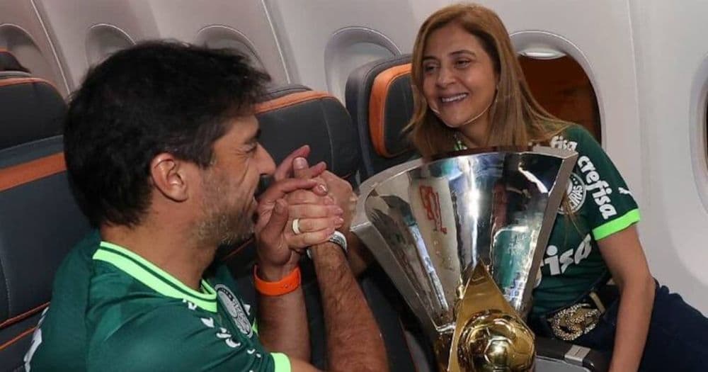 Dirigente Leila Pereira desmente rumores sobre contratação do técnico Abel. Reprodução: R7