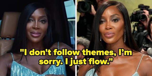 Naomi revela que não sabia o tema do Met Gala enquanto se dirigia ao evento. Reprodução: Buzzfeed