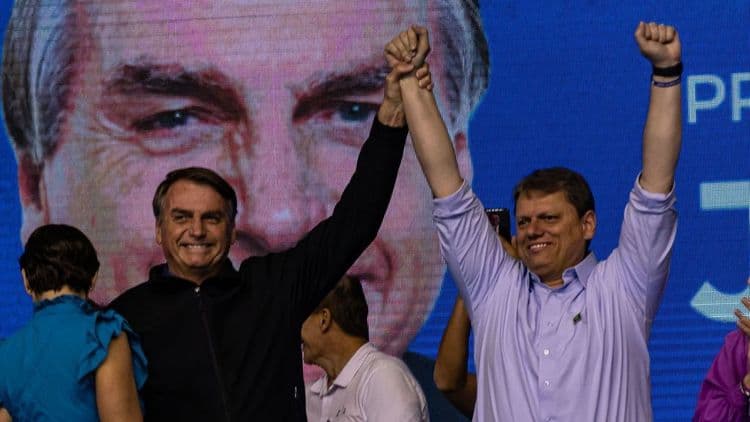 Tarcísio revela apoio de Bolsonaro em sua candidatura