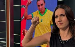 Mariana Spinelli deixa a ESPN e é anunciada como nova contratação da Globo.; Reprodução: Folha de São Paulo