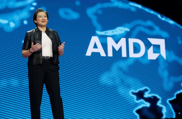 Lisa Su faz palestra na CES 2019, impulsionando a AMD. Legenda da imagem. Reprodução: Retorno do item 11