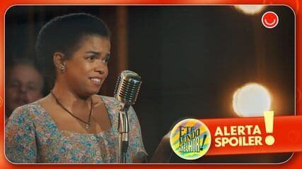 Dita surpreende no concurso de calouros e conquista a plateia com sua apresentação. Reprodução: Globo