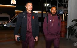 Jogadores Santos e Patrick embarcam para enfrentar o Criciúma na Série B. Reprodução: ESPN